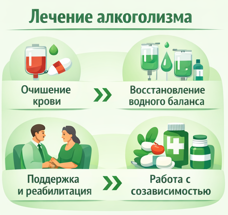 лечение алкоголизма в Севастополе этапы